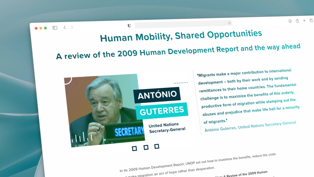 UNDP Development Report screengrab